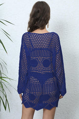 Long Sleeve Hollow Out Cover Up | Dress In Beauty