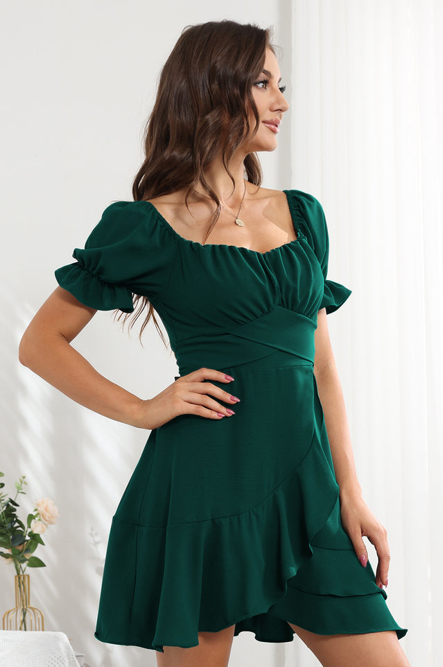 Ruffled Irregular Hem Summer Dress | Dress In Beauty