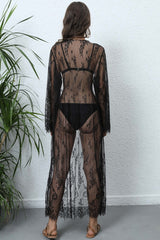 Tied Sheer Cover Up Cardigan | Dress In Beauty
