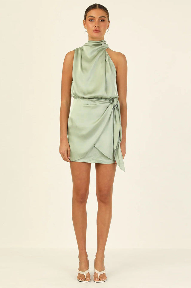 Santorini Satin Mini Dress | Dress In Beauty