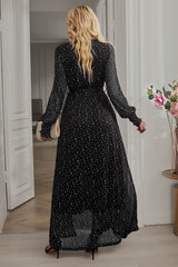 Leandra Front Split Shimmer Maxi Dress | Dress In Beauty