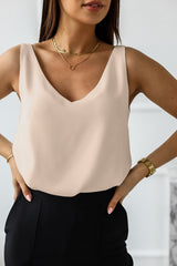 V Neck Silk Vest Top | Dress In Beauty