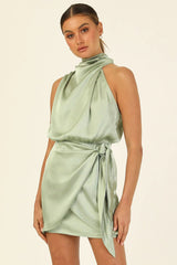 Santorini Satin Mini Dress | Dress In Beauty