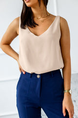 V Neck Silk Vest Top | Dress In Beauty