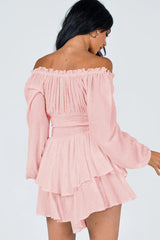 Tiered Swing Skater Romper | Dress In Beauty