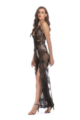 High Slit Backless Boho Cocktail Gown - Dress In Beauty