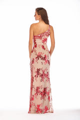 Shining Sequin Highly Split Maxi Dress - Dress In Beauty
