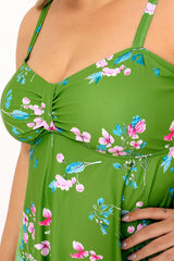 Floral Print Swim Dress With Shorts | Dress In Beauty
