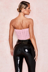 Mesh Boned Corset Top - Dress In Beauty
