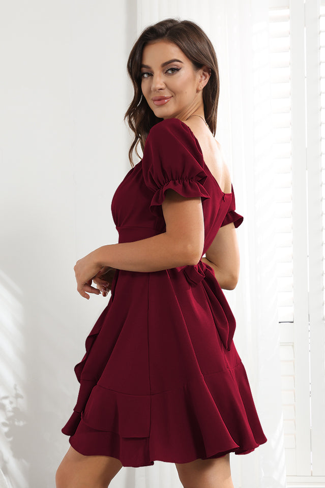 Ruffled Irregular Hem Summer Dress | Dress In Beauty