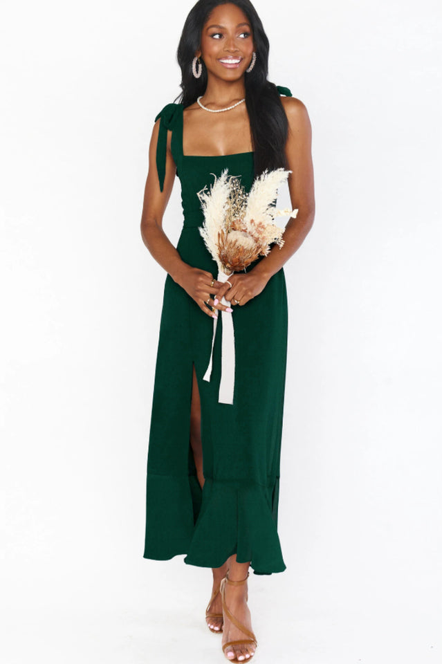 Tie Shoulder Boho Midi Dress | Dress In Beauty
