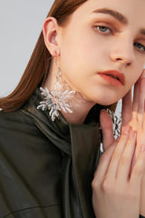 Transparent Snow Earrings - Dress In Beauty