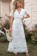 Emma Boho Floral Lace Maxi Dress | Dress In Beauty