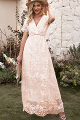 Emma Boho Floral Lace Maxi Dress | Dress In Beauty