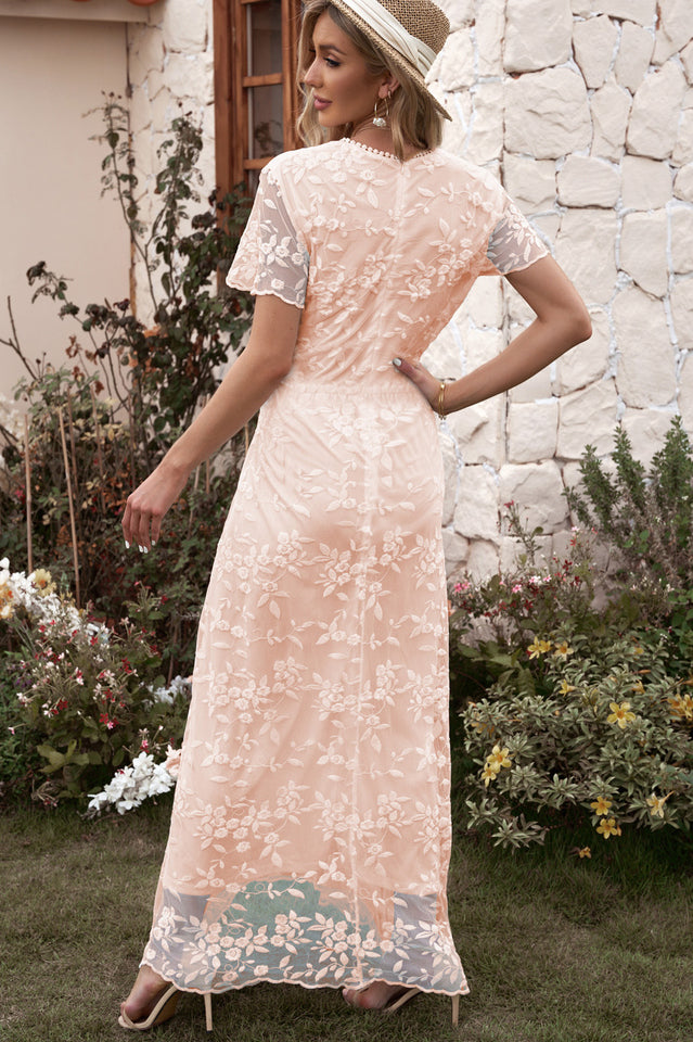 Emma Boho Floral Lace Maxi Dress | Dress In Beauty