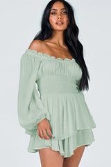 Tiered Swing Skater Romper | Dress In Beauty