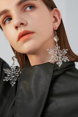 Transparent Snow Earrings - Dress In Beauty