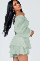 Tiered Swing Skater Romper | Dress In Beauty