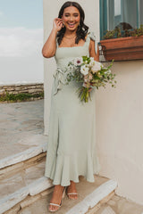 Tie Shoulder Boho Midi Dress | Dress In Beauty