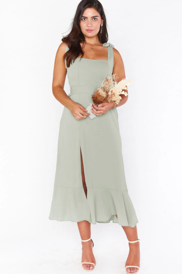 Tie Shoulder Boho Midi Dress | Dress In Beauty