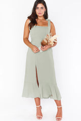 Tie Shoulder Boho Midi Dress | Dress In Beauty