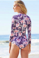 One Piece Surfing Diving Suit With Zipper - Dress In Beauty