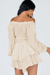 Tiered Swing Skater Romper | Dress In Beauty