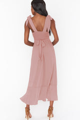 Tie Shoulder Boho Midi Dress | Dress In Beauty