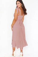Tie Shoulder Boho Midi Dress | Dress In Beauty