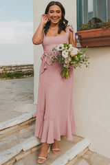 Tie Shoulder Boho Midi Dress | Dress In Beauty