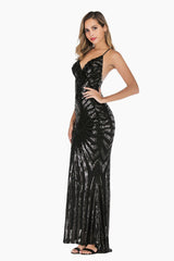 Sexy Backless Sequin Cocktail Dress - Dress In Beauty