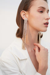 Sparkling Rhinestone Crystal Earrings - Dress In Beauty