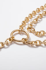 Hip Hop Rock Circle Long Chain Necklace - Dress In Beauty