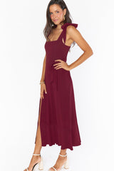 Tie Shoulder Boho Midi Dress | Dress In Beauty