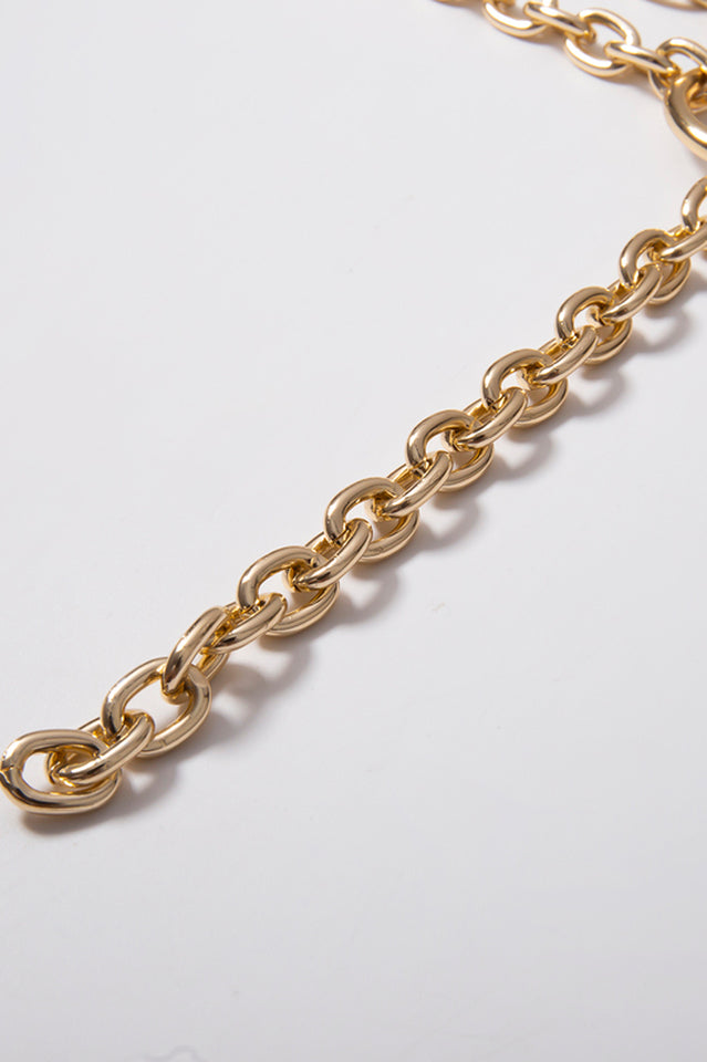 Hip Hop Rock Circle Long Chain Necklace - Dress In Beauty