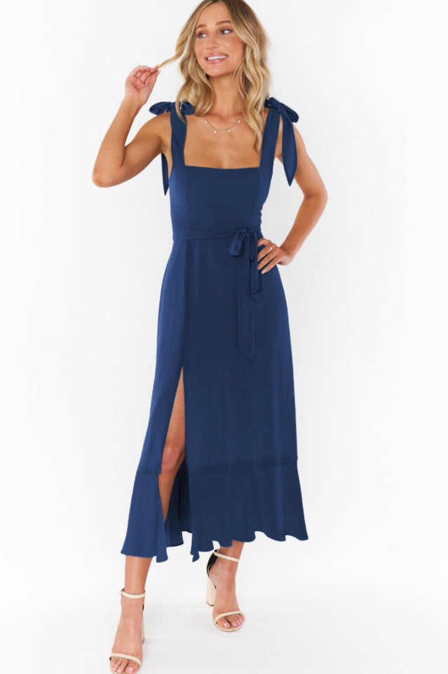 Tie Shoulder Boho Midi Dress | Dress In Beauty