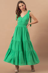 Stripes Neck Sleeveless Summer Dress | Dress In Beauty