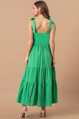 Stripes Neck Sleeveless Summer Dress | Dress In Beauty
