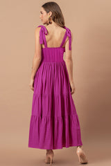 Stripes Neck Sleeveless Summer Dress | Dress In Beauty