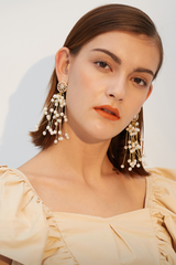Pearl Pendant Drop Earrings - Dress In Beauty