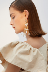 Pearl Pendant Drop Earrings - Dress In Beauty
