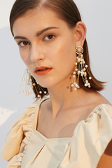 Pearl Pendant Drop Earrings - Dress In Beauty
