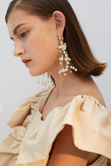 Pearl Pendant Drop Earrings - Dress In Beauty