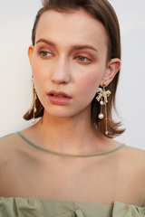 Bow Shape Drop Earrings - Dress In Beauty