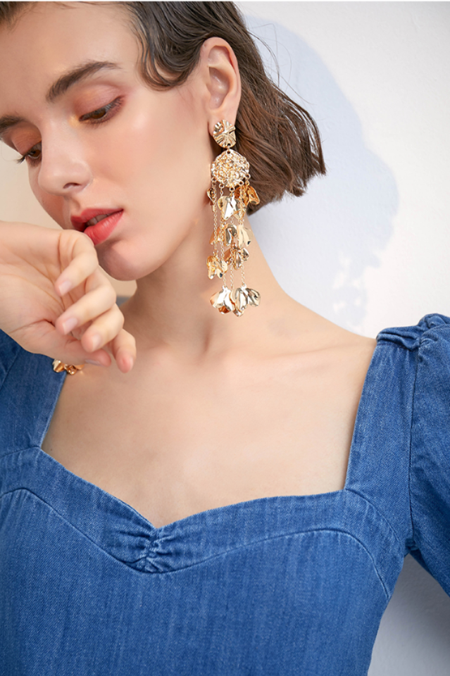 Long Tassel Earrings - Dress In Beauty
