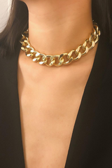 Brief Link Chain Collarbone Necklace - Dress In Beauty