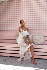 Two Piece Fishtail Lace Dress - Dress In Beauty