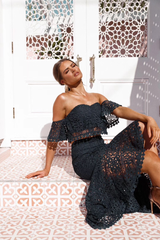 Two Piece Fishtail Lace Dress - Dress In Beauty