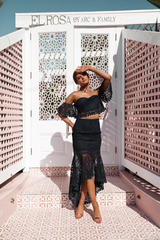 Two Piece Fishtail Lace Dress - Dress In Beauty