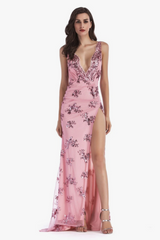 Backless Maxi Sequin Dress - Dress In Beauty